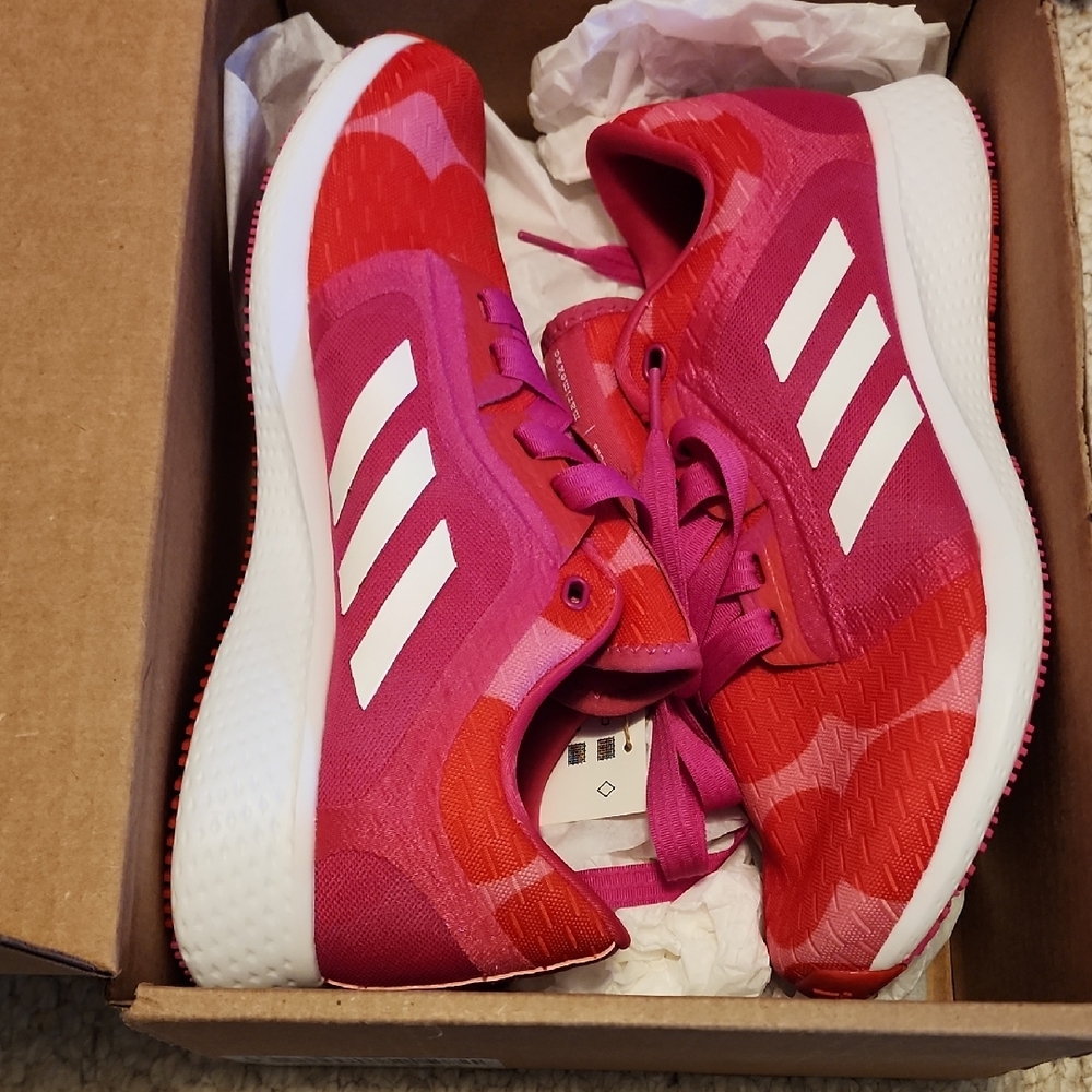 NEW, Rare Edge Lux 4 Adidas x Marimekko Women's Pink and Red Running Shoes